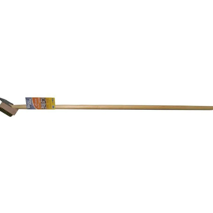 Brosse pour dalle avec grattoir