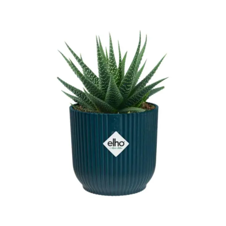 Cache pot bleu foncé Elho Vibes fold mini - Ø 9 cm