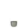 Cache pot rond en céramique vert Mica Décorations Daan - Ø 7,5 cm