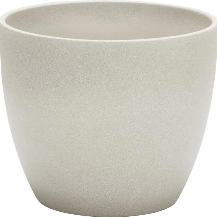 Cache-pot 920 Taupe stone Ø 11 x H 9,4 cm Céramique émaillée