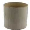 Cache-pot coloris beige en céramique - Ø 18 x 17 cm