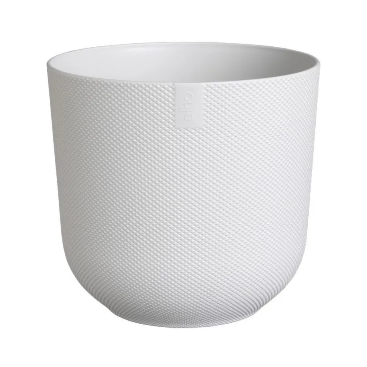 Cache-pot coloris blanc Jazz Elho - Ø 23 cm