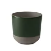 Cache-pot coloris vert en céramique Sandstone - Ø 16,5 x 16 cm