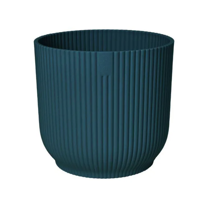 Cache-pot Elho Vibes fold bleu foncé - Ø 16 cm