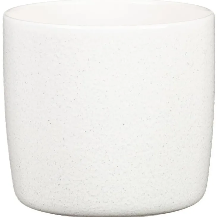 Cache-pot en céramique blanc Scheurich 900 Perla - Ø 28 cm