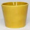 Cache-pot en céramique coloris miel Fresh M23- Ø 23,5 x H 20,5 cm