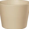 Cache-pot en céramique crème Fresh - Ø 14,5 x H 12 cm