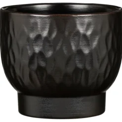 Cache-pot en céramique noir Scheurich 931 Ebano - Ø 18 cm