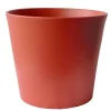 Cache-pot en céramique orange cayenne Fresh - Ø 14,5/13,5 x H 12 cm