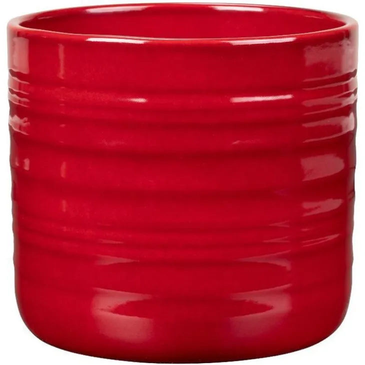 Cache-pot en céramique rouge Scheurich 850 Royal Bordeaux - Ø 14 x H 12,8 cm