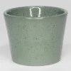 Cache-pot en céramique vert glacé Fresh V17 - Ø 17,5 x H 16 cm