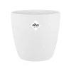 Cache-pot en polypropylène Elho Brussels rond blanc - Ø 20 cm