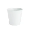 Cache-pot seau coloris blanc en zinc - Ø 16 cm