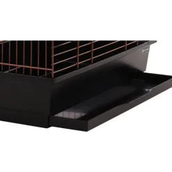 Cage ouverte pour perruche coloris noir et cuivre Flamingo Édith – 54 x 34 x 74,5 cm