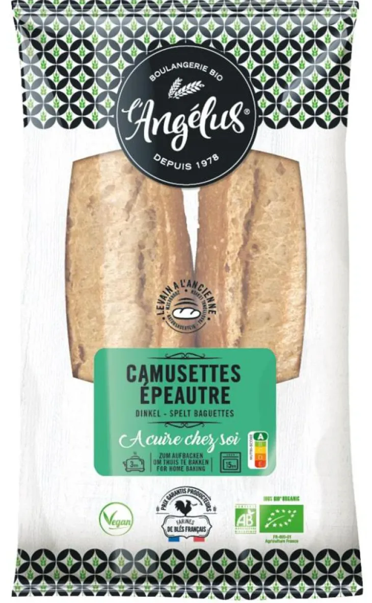 Camusettes à l'épeautre bio Angelus - 2 x 200 g