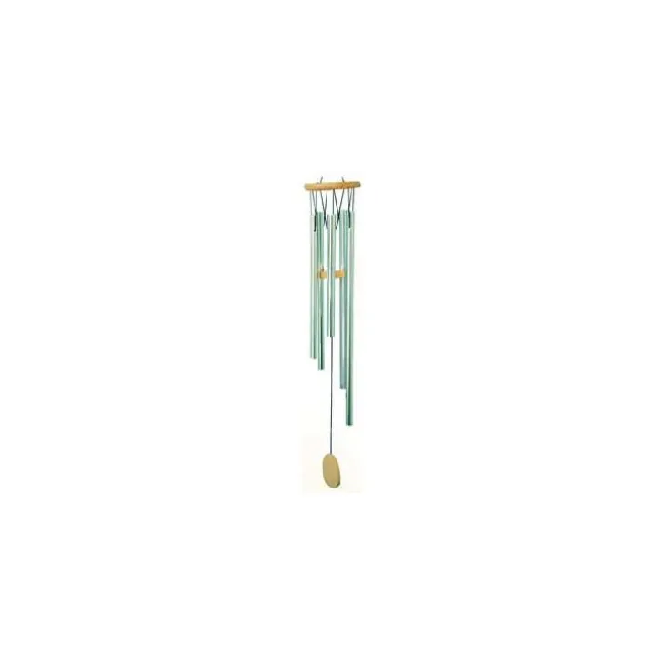 Carillon musical en bois et tubes aluminium, H 30 cm