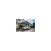 Carport en aluminium à toit plat livré Foresta Bois - 14,70 m²
