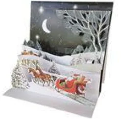 Cartes double 3D thème Noël Pictura