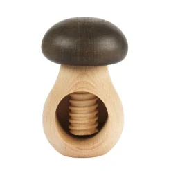 Casse noix en bois en forme de champignon
