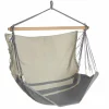 Chaise hamac coloris anthracite taupe certifié FSC® Jobek Hamac Trankil - 140 x 110 cm