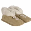Chaussons hauts d'intérieur fourrés motif flocon unisexe