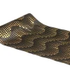 Chemin de table en tissu polyester noir et or Waves – 28 cm x 3 m