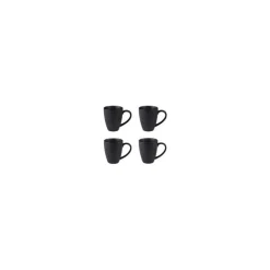 Coffret 4 mugs snow porcelaine Ø9x 13x10,5 cm