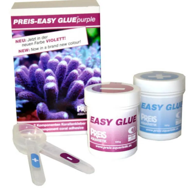 Colle à coraux easy glue purple, PREIS AQUARISTIK - 2x100g