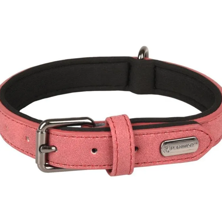 Collier chien Delu rose 31/39 x 2 cm