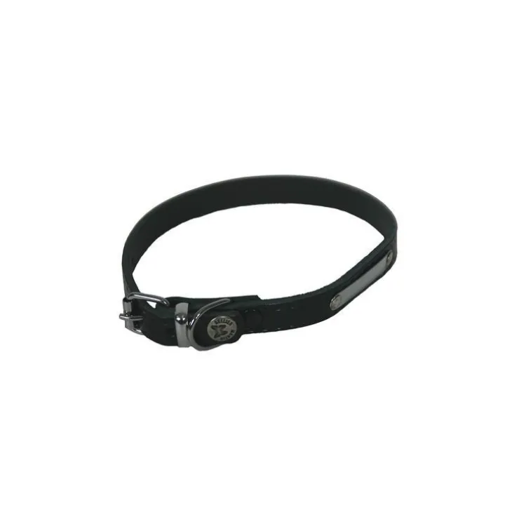 Collier riveté en cuir pour chien 1x30 cm