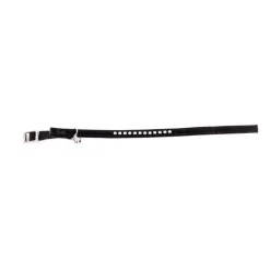Collier Suédine Strass pour chat noir