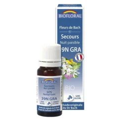Complexe de secours nuit paisible en granules dans flacon de 10 ml