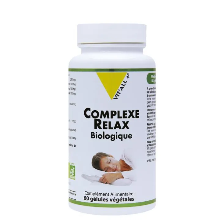 Complexe relax bio vit’all + en format de 60 gélules