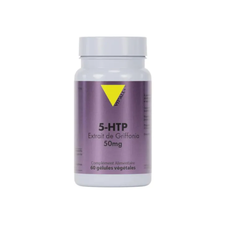Complément alimentaire bio Vit’All+ 5-http extrait de Griffonia 50 mg - les 60 gélules