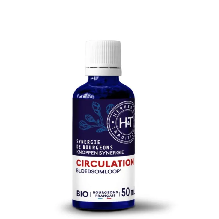 Complément alimentaire synergie gemmo circulation bio Herbes et Traditions - 50 ml