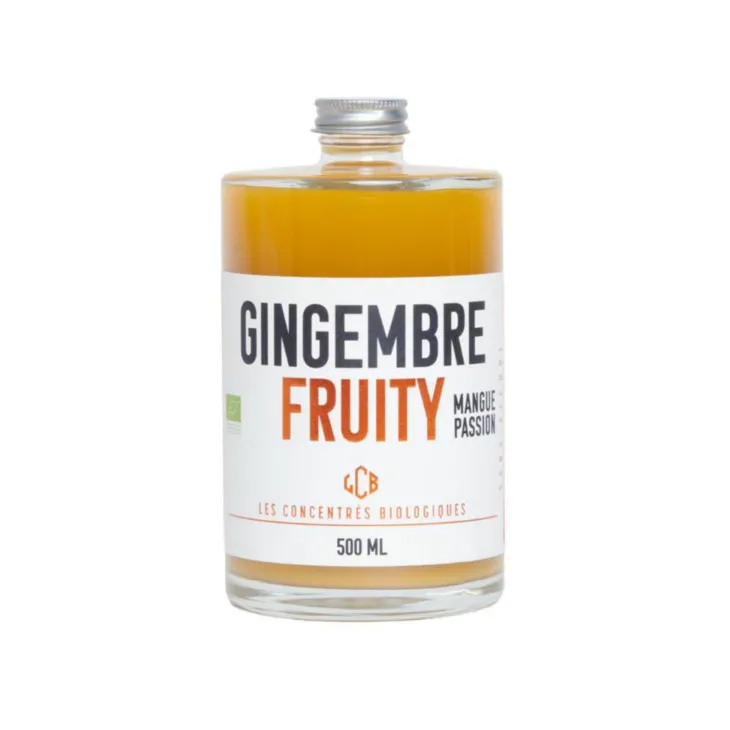 Concentrés bio gingembre fruty mangue passion Quai Sud - 50cl