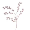Cones et branches enneigées coloris blanc - 89 cm