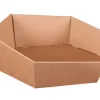 Corbeille en carton hexagonale Atlanta Cav' Service - 27 x 24 x 6/9 cm