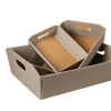 Corbeille panier gourmand New York grise - 24 x 33 cm
