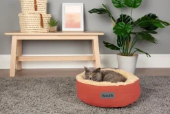 Corbeille pour chat coloris terracotta Scruffs Cosy – Ø 45 cm