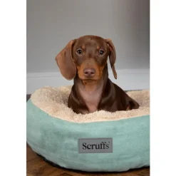 Corbeille pour chat coloris vert Scruffs Cosy – Ø 45 cm