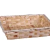 Corbeille Rihana rectangulaire en bambou naturel Cav Service - 24 x 18 x 5 cm