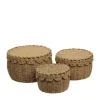 Corbeille ronde en corde de papier - Ø 26,5 x H 16 cm