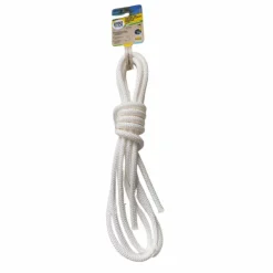 Cordon pour hamac ou voile d'ombrage coloris blanc en corde synthétique Gard&Rock - Ø 8 mm x 3 m