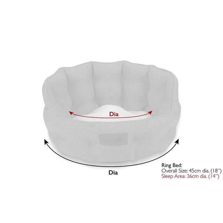 Couchage pour chat ou petit chien coloris gris lit rond Scruffs Seattle - Ø 45 cm