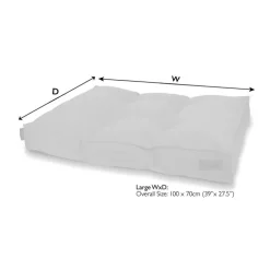 Couchage pour chien coloris vert coussin Scruffs Seattle - Taille L 100 x 70 x 14 cm
