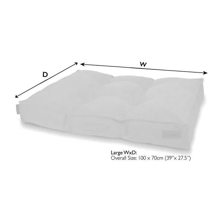 Couchage pour chien coloris vert coussin Scruffs Seattle - Taille L 100 x 70 x 14 cm