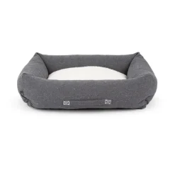 Couchage pour chien coloris gris corbeille Scruffs Eco Eden - Taille L 75 x 60 cm
