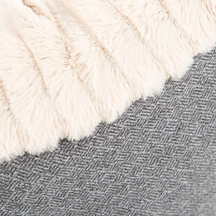 Couchage pour chien coloris gris corbeille ronde Scruffs Ellen - Taille XL Ø 75 cm
