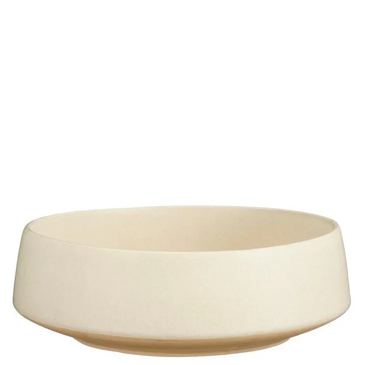 Coupe en grès crème Nika - Ø 23 x H 8,5 cm